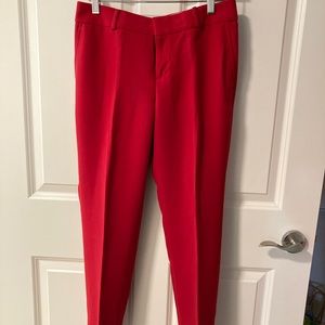 Banana Republic Red Martin Fit Dress Pants Trousers Size 4